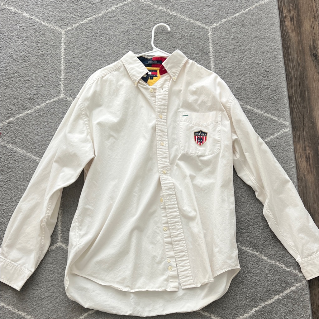 Tommy Hilfiger Cream Button Down Shirt
